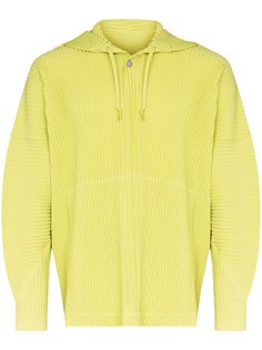 Homme Plissé Issey Miyake pleated drawstring hoodie