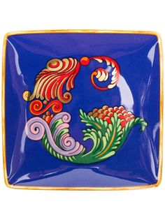 Versace Home тарелка Holiday Alphabet с принтом G