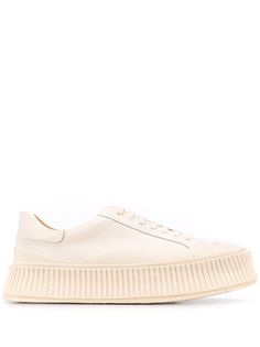 Jil Sander кроссовки на рифленой подошве