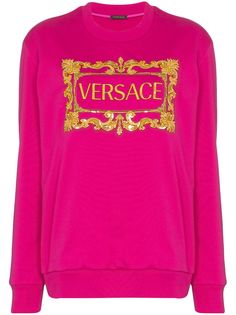 Versace толстовка с принтом Baroque и логотипом