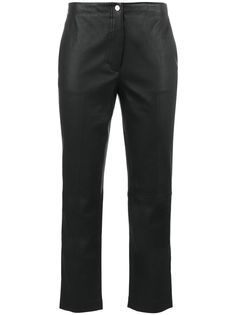 Helmut Lang укороченные расклешенные брюки