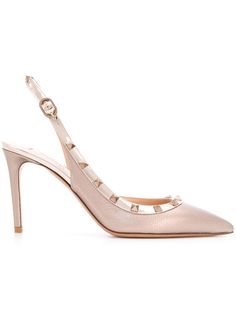 Valentino туфли-лодочки с открытой пяткой и отделкой Rockstud