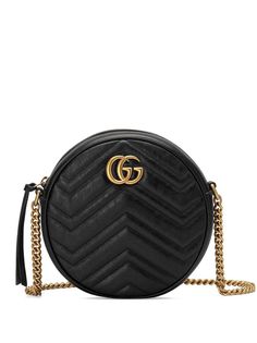 Gucci круглая мини-сумка GG Marmont