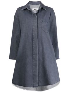 Mm6 Maison Margiela джинсовое пальто А-силуэта