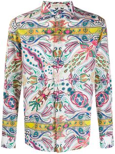 Etro рубашка с принтом
