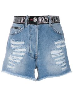 Philipp Plein декорированные шорты