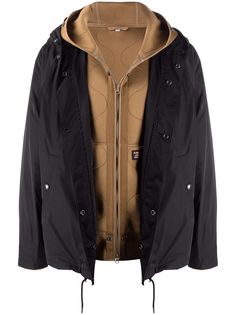 Burberry двухслойная куртка с капюшоном