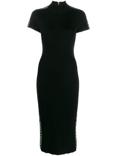 Philipp Plein трикотажное платье в рубчик