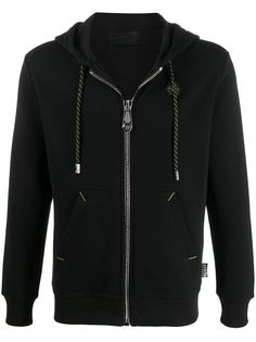 Philipp Plein худи на молнии с нашивкой