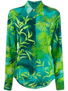 Versace рубашка с принтом