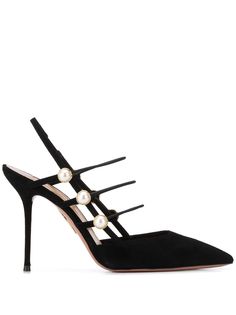 Aquazzura туфли-лодочки Mira с жемчугом