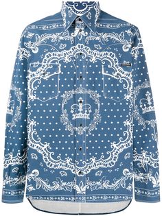 Dolce & Gabbana рубашка на пуговицах с принтом