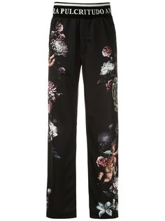 Dolce & Gabbana спортивные брюки прямого кроя с цветочным принтом