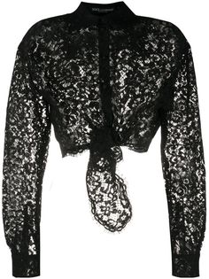 Dolce & Gabbana прозрачная кружевная рубашка
