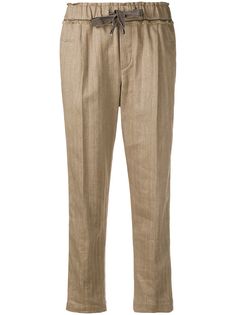 Brunello Cucinelli укороченные брюки строгого кроя