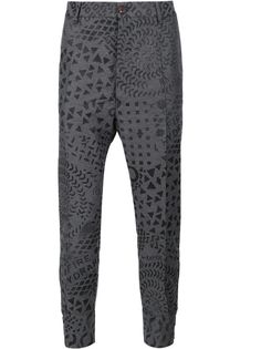 Vivienne Westwood Man брюки с геометрическим принтом