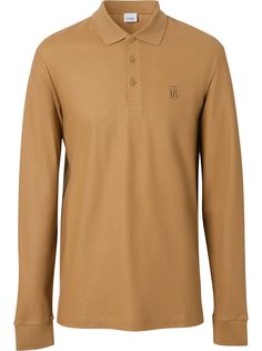 Burberry рубашка поло из ткани пике
