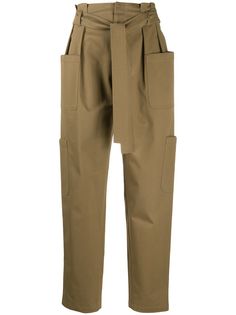 RedValentino брюки карго с поясом на завязках