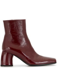 Ann Demeulemeester Vernice Crinkle ankle boots