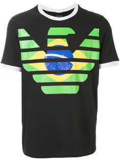 Emporio Armani футболка Brazil с логотипом