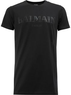 Balmain футболка с принтом логотипа