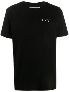 Off-White футболка с круглым вырезом и логотипом