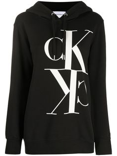 Calvin Klein Jeans толстовка с капюшоном и монограммой