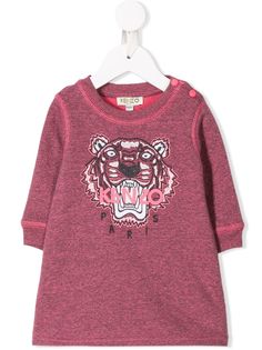 Kenzo Kids платье-толстовка с вышивкой