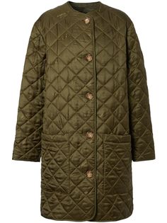 Burberry стеганое пальто