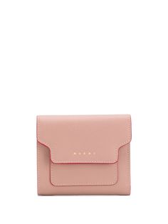 Marni contrast-trimmed leather wallet