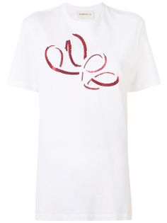 PortsPURE футболка с вышивкой пайетками