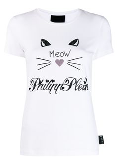 Philipp Plein футболка Signature с кристаллами