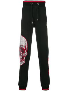 Philipp Plein спортивные брюки с декорированным черепом