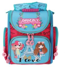 Рюкзак школьный цвет жимолость Grizzly