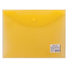 Папка-конверт с кнопкой Brauberg