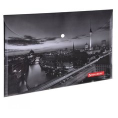 Папка-конверт с кнопкой Brauberg