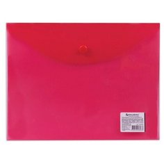 Папка-конверт с кнопкой Brauberg