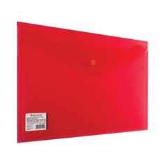 Папка-конверт с кнопкой Brauberg