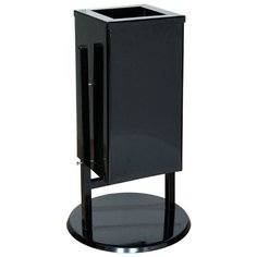 Урна стальная черная 31 литров Titan