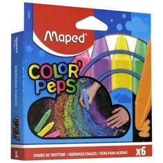 Мелки для асфальта 6 цветов Maped