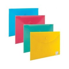 Папка-конверт с кнопкой Brauberg