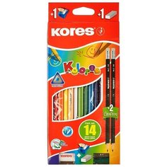Карандаши цветные 12 цветов Kores