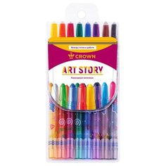 CROWN Карандаши восковые Art