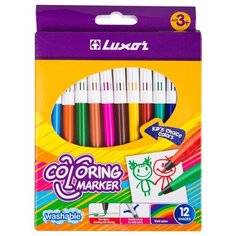 Фломастеры Luxor Coloring 12цв.