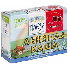 ПЛЕЗА Каша льняная вкус Вишня (коробка), 200 г
