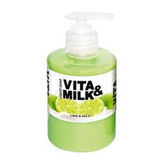 Мыло жидкое Vita & Milk лайм и молоко, 300 мл