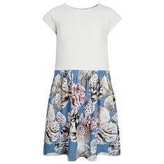 Платье Molo размер 122-128, белый/голубой