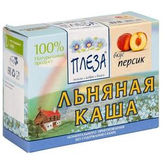 ПЛЕЗА Каша льняная вкус Персик (коробка), 200 г