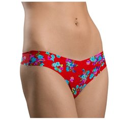 Le Cabaret Трусы стринги с низкой посадкой, размер M, красный/голубой/розовый