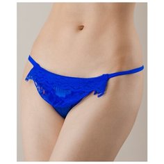Le Cabaret Трусы стринги с низкой посадкой, размер S, королевский синий